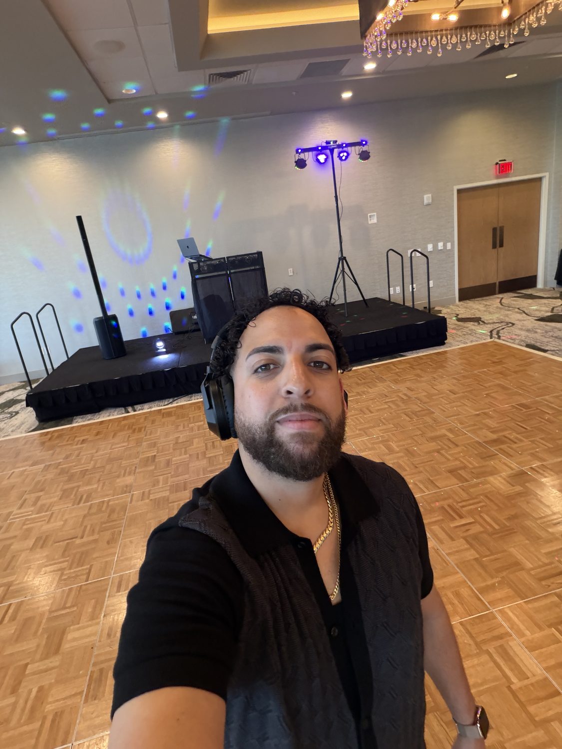 DJ LevSev ready before the event begins